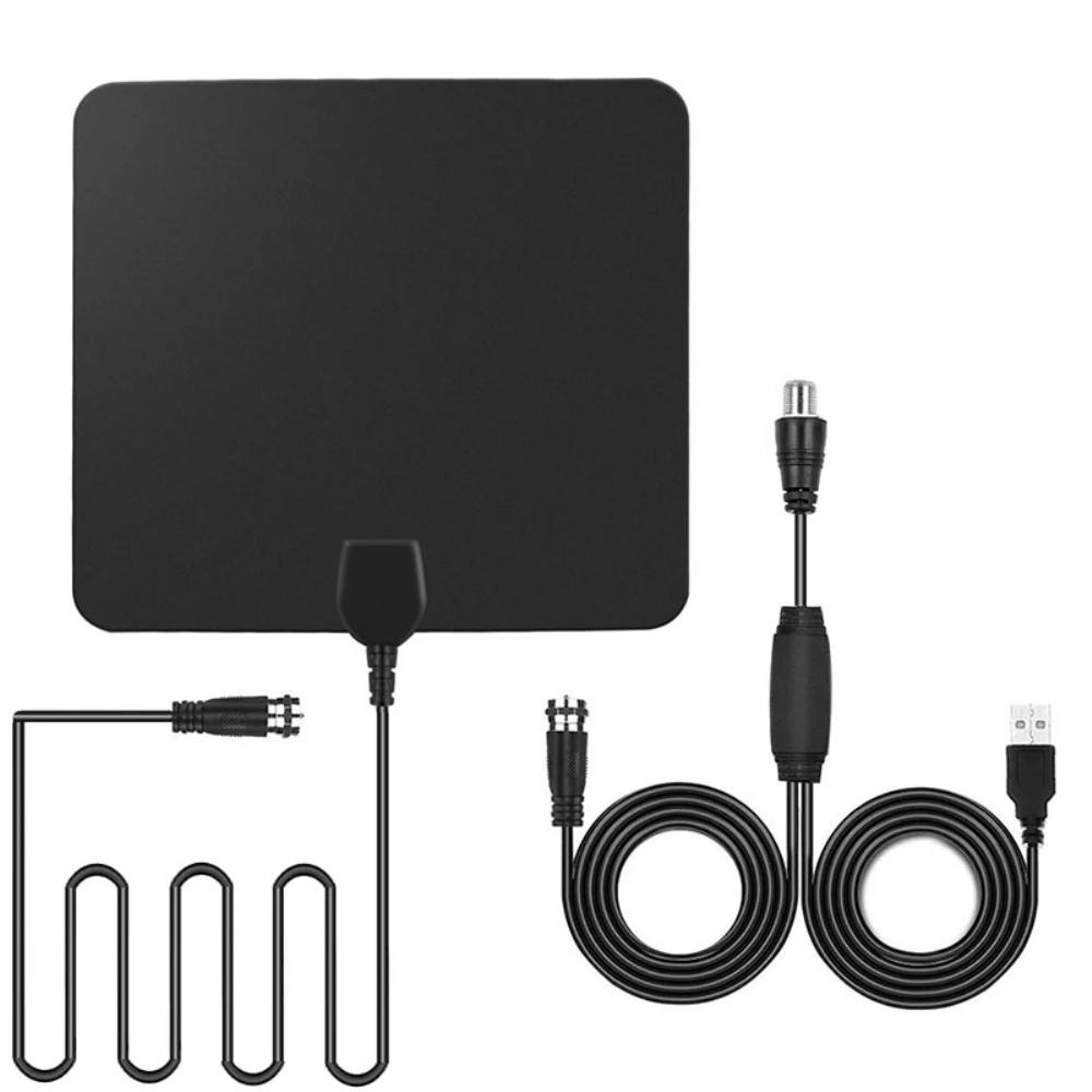 HD ТВ антенна Ультратонкая цифровая для телевизора с 50 мильным диапазоном захвата