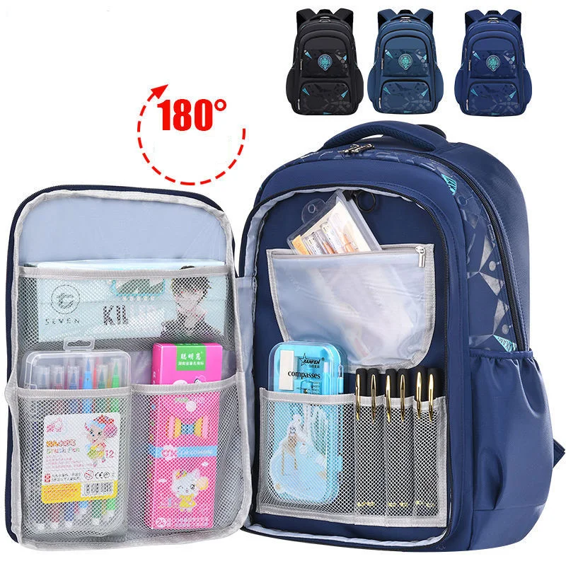 

Водонепроницаемый детский школьный рюкзак для подростков, очень большие сумки для учебников для старших классов, для больших мальчиков и д...