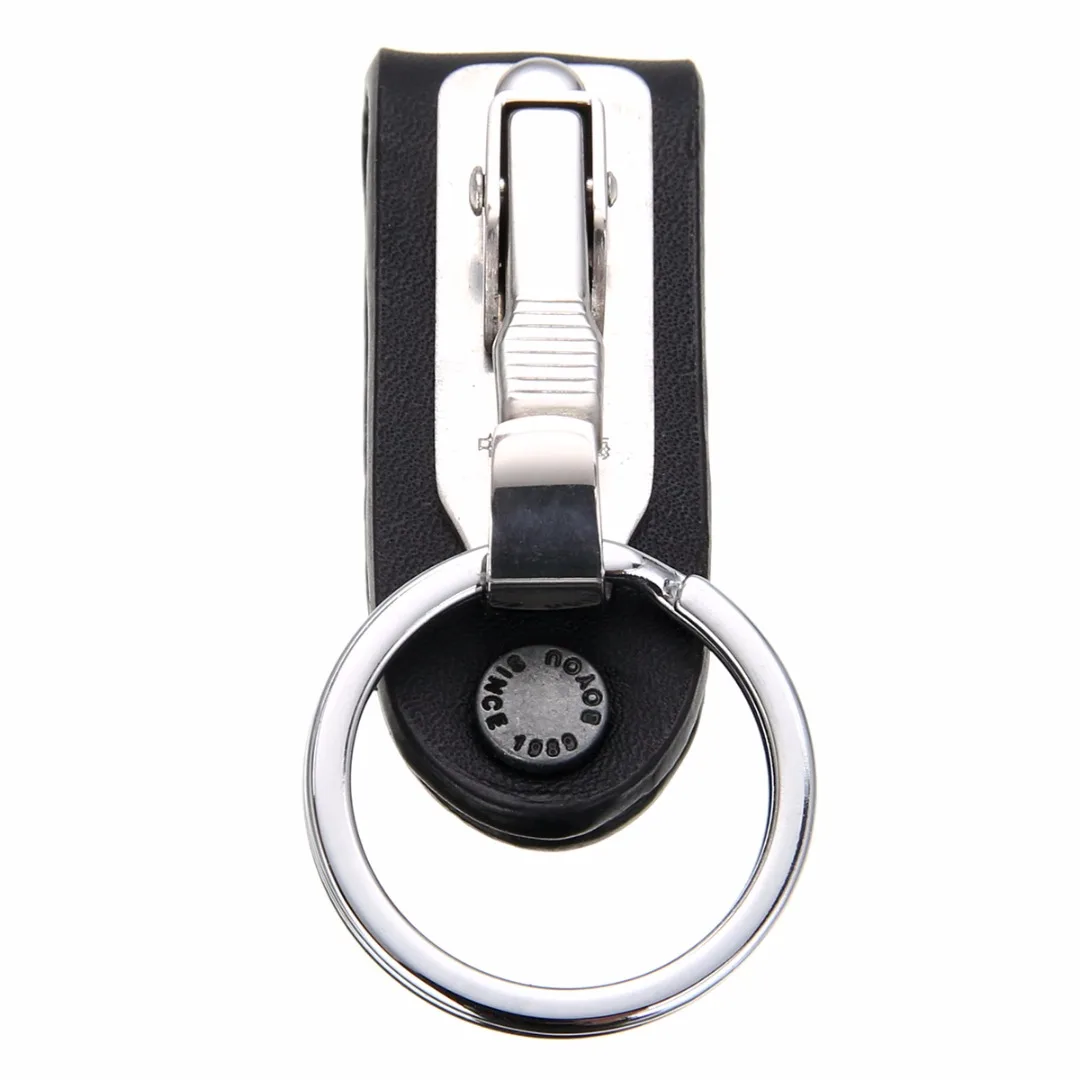 1 шт. кожаный подвесной брелок съемный из нержавеющей стали зажим для поясного
