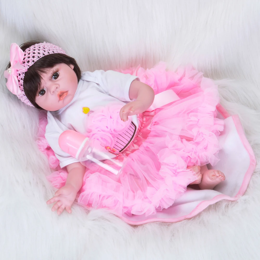 22 &quotреальный вид Bebe Reborn Baby Doll силиконовая виниловая ткань тела Реалистичная