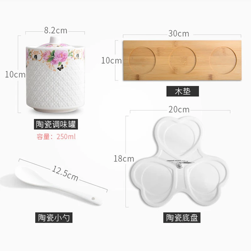 Баночка для специй соли и перца Кухня аксессуары Керамика контейнер приправы