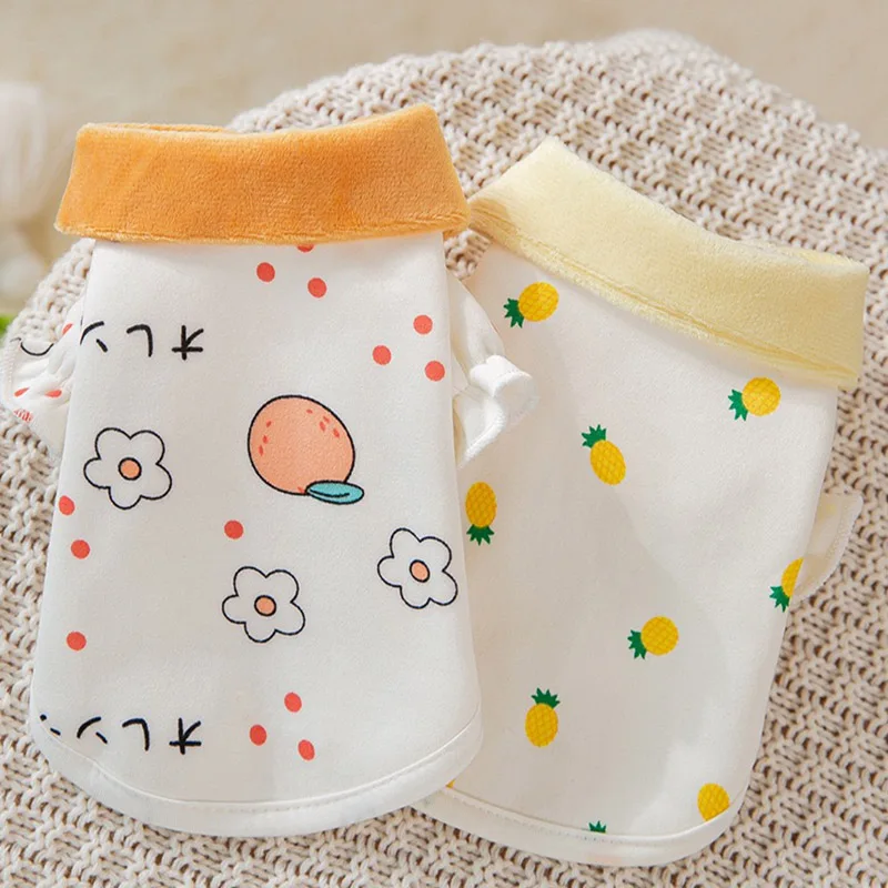 

Dog Cute Fruit Print Winter Sweater Pet Autumn Clothes For Small Dogs Cats Warm Costume Chihuahua Yorkies Ropa Perro Coat Kitten