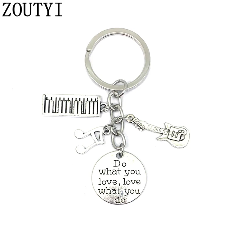 1 шт. брелок для пианино учителя музыкальное кольцо подарок музыкальные ноты