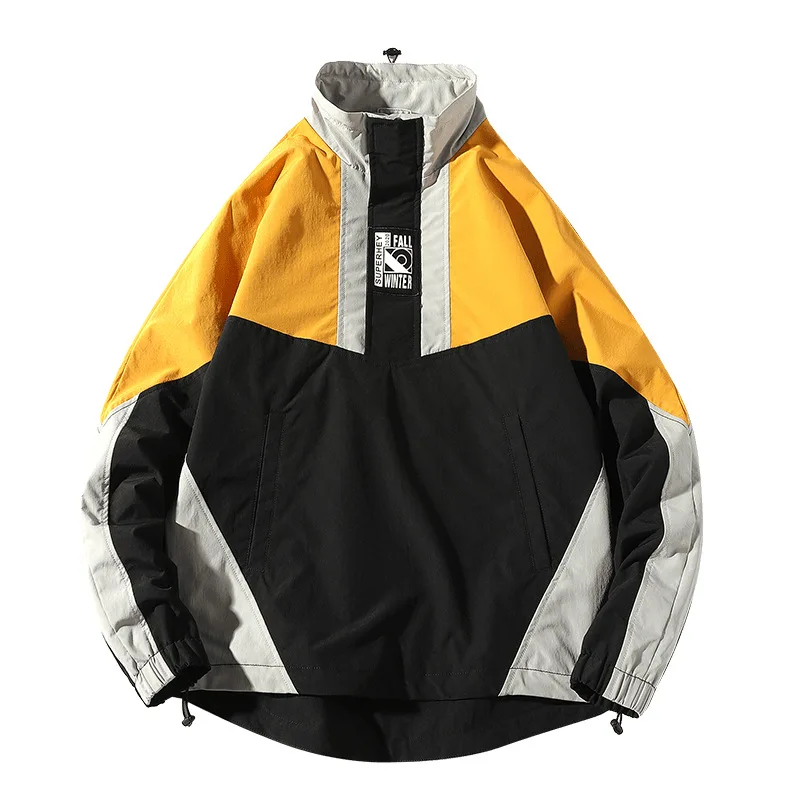 Куртка мужская в стиле Харадзюку уличная одежда ветровка хип хоп свободная