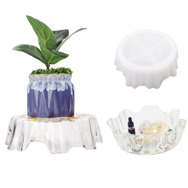 

Irregular Tray Flower Pot Shelf Table Storage Tray Silicone Mold DIY Jewelry Fillings Epoxy Resin Handmade Cabochon Mould Craft
