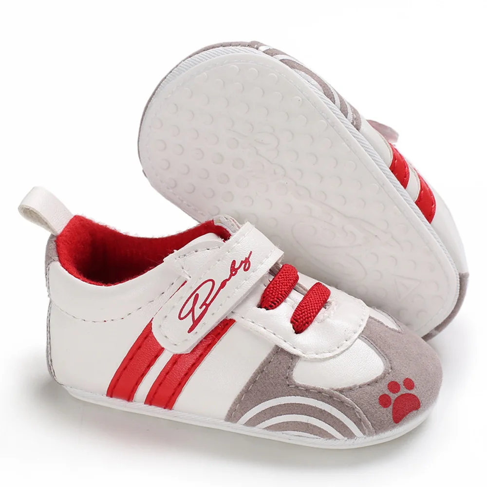 Обувь для новорожденных мальчиков и девочек нескользящая спортивная обувь на