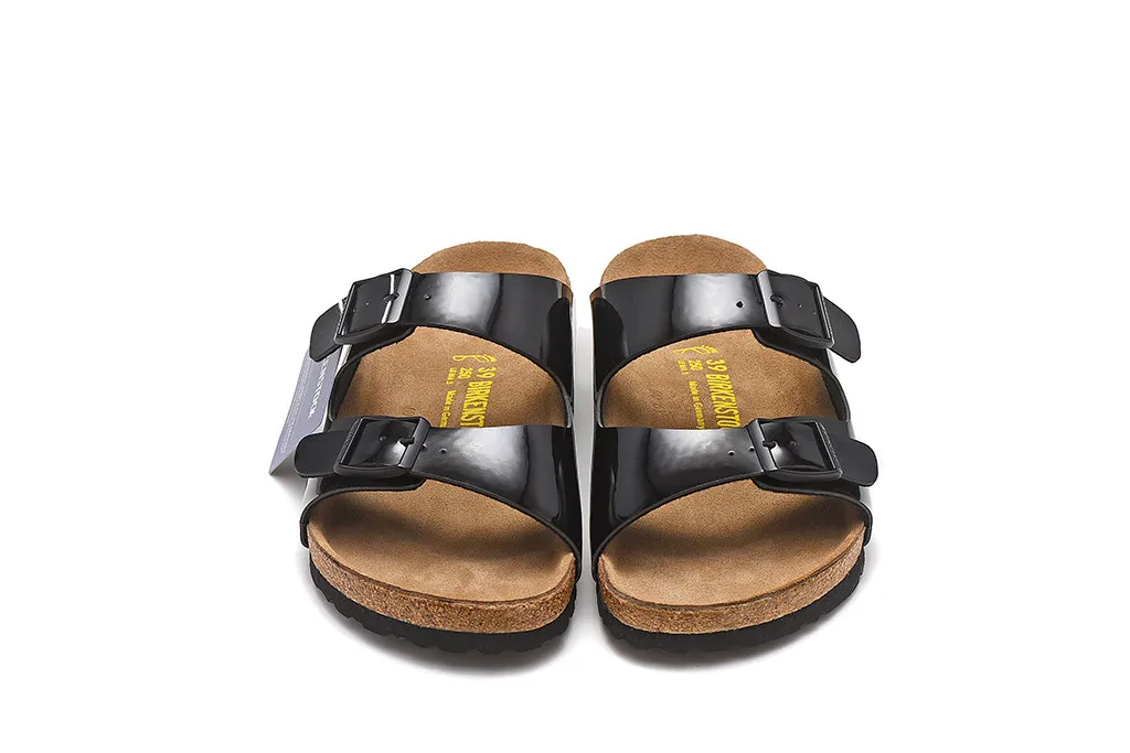 Birkenstock Arizona летние мужские и женские сандалии на плоской подошве пробковые