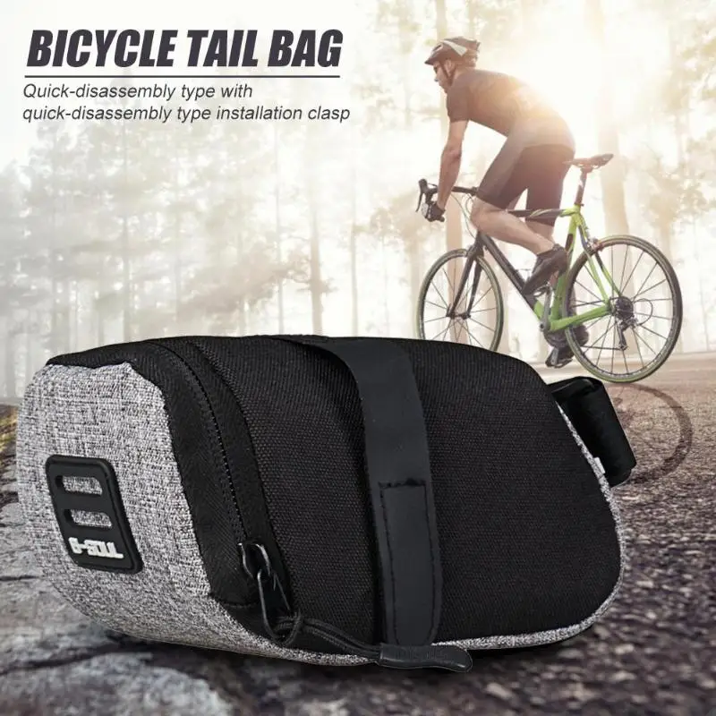 

Reflective Bike Saddle Bag Cycling Pouch MTB Fashionable Bicycle Tail Rear Bags Seat Pack Necessary Outdoor Cycling Gadgets