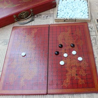 new chess retro go game set wooden 3737cm chessboard ming and qing craft go glass chess pieces lifelike textured
