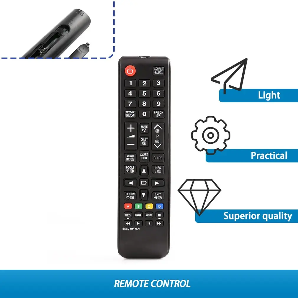 Remote Control For Samsung Replacement Controller for BN59-01175N LED LCD TV DVD VCR 42 Buttons Controls | Электроника