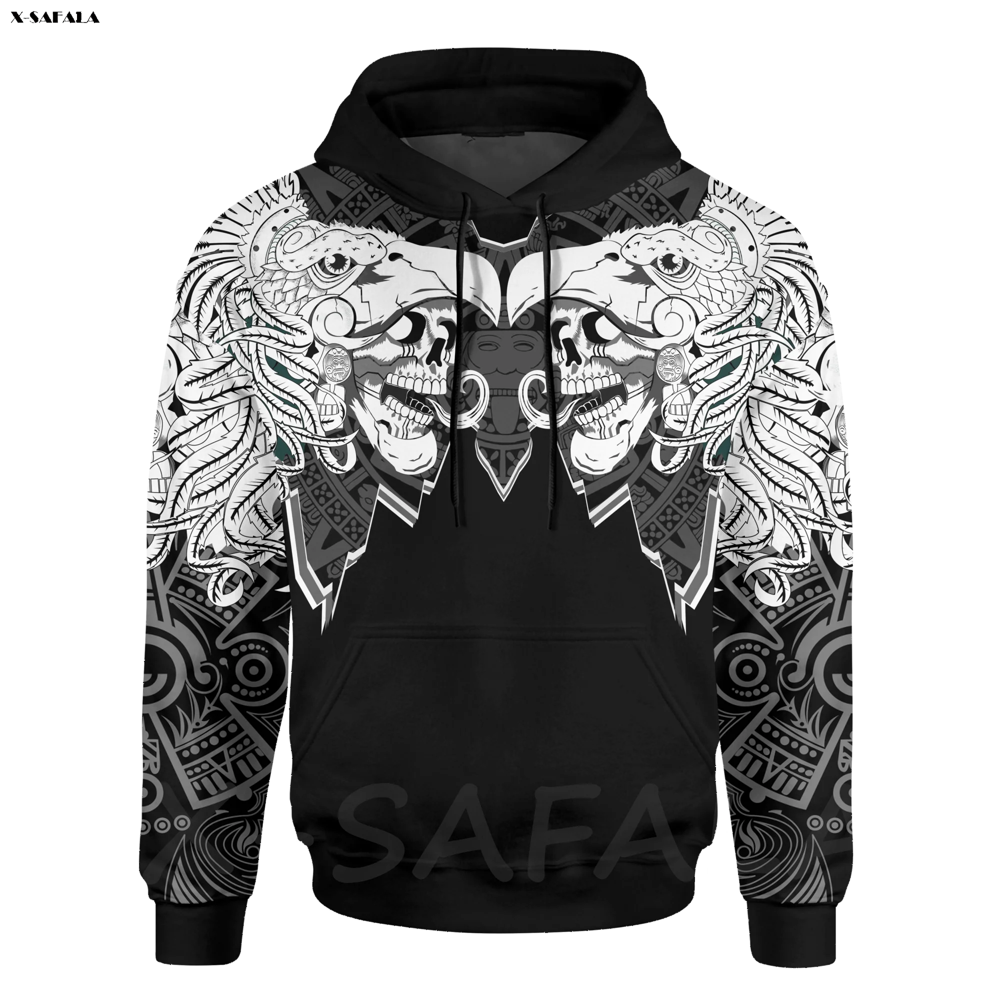 

Aztec Mayan Itzpapalotl Skull 3D Printed Hoodie Man Female Zipper Pullover Sweatshirt Streetwear Tracksuits
