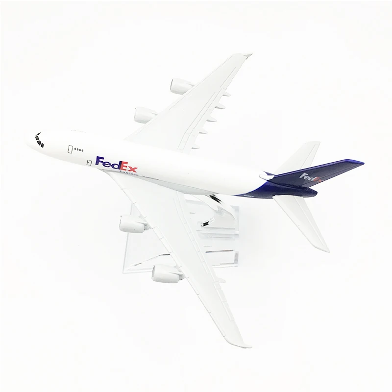 

1/400 Aircraft Model Simulation Freighter Alloy Static Decoration 16CM Federal Freighter Airbus A380