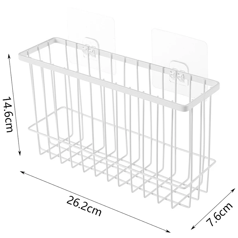 Японская кованая железная настенная корзина для хранения ванной комнаты