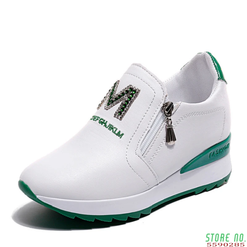 2020 new Fashion Breathable Sneakers Women Shoes Comfortable Casual Woman Platform Wedge Shoes hot sell women shoes Rubber