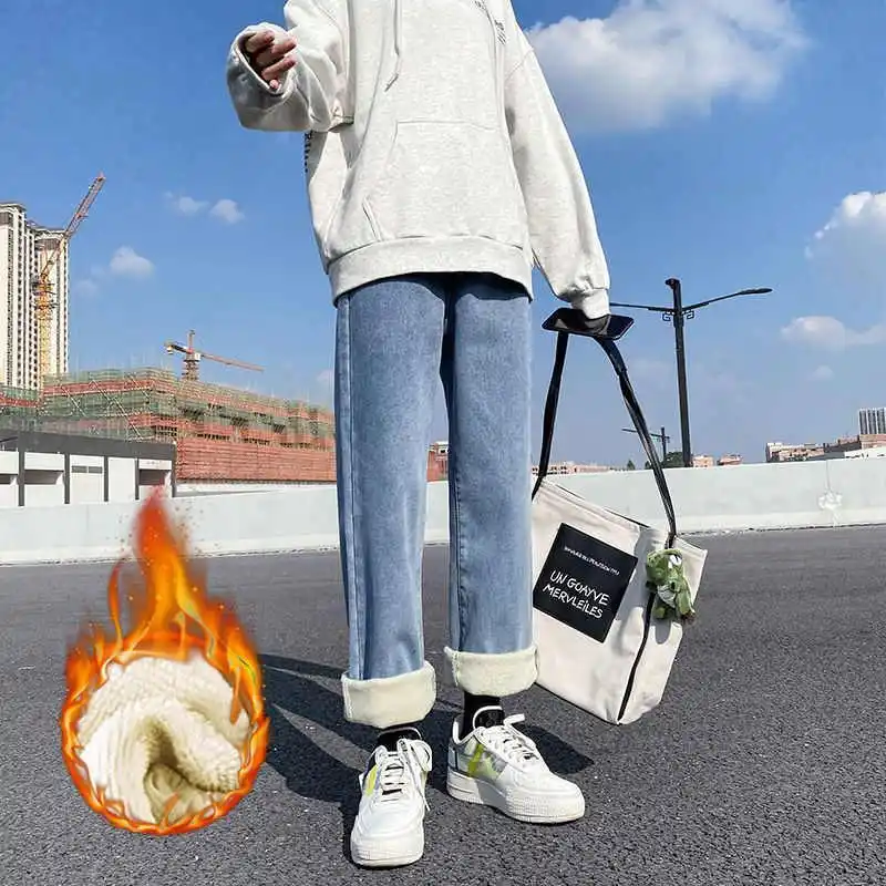 Женские теплые джинсы с высокой талией модель C7865 размеры 5XL | Женская одежда