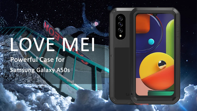 Для samsung Galaxy A5 чехол A20/A30/A30S/A50S/A70s/A320 чехол LOVE MEI ударопрочный грязеотталкивающий водостойкий металлический защитный чехол