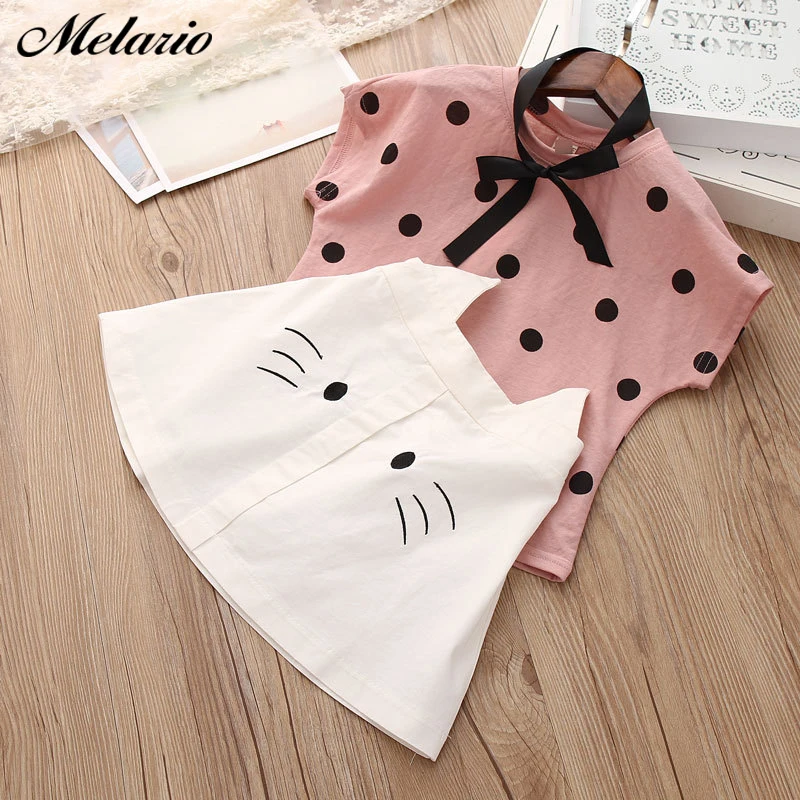 Melario/летнее платье для девочек новые костюмы Детские платья вечерние принцессы