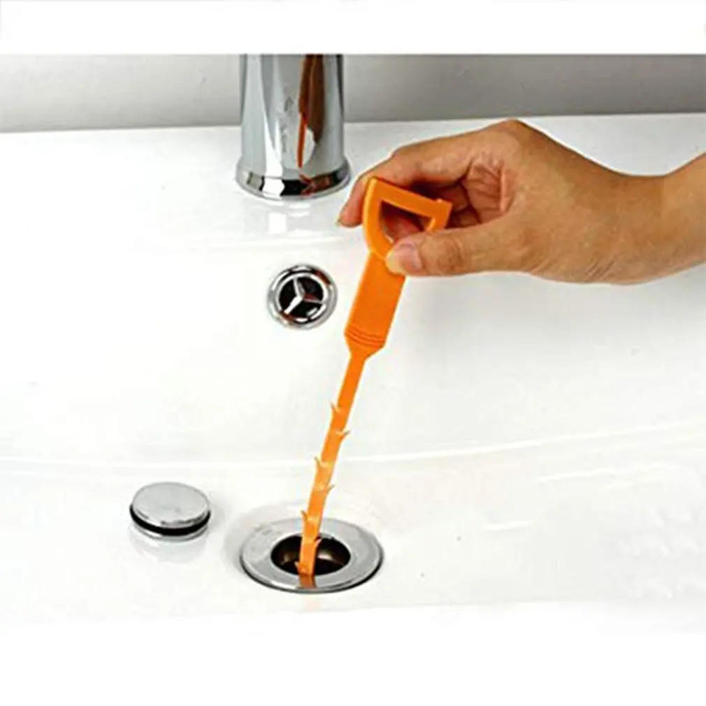 

Drain Snake Hair Drain Clog Cleaning Tool, Tube Drain Cleaning Removal Opener for Sink and Bathtub Toilet Auger Plumbing Hot