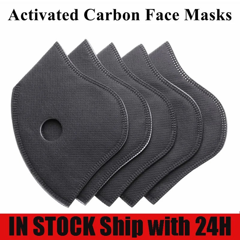 5 шт активированный уголь дышащее волокно PM2.5 слоев сажевые частицы маска фильтр