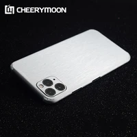 rear stickers wrap skin paste metal brushed pattern for iphone 11 pro max 12 xr se2 xs iphone7 8 6s 6 plus protector back film