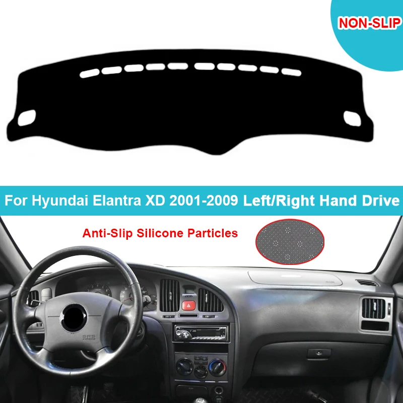

Flannel Suede Polyester Car Dashboard Cover Dash Mat For Hyundai Elantra XD 2001-2009 Vanguard Dashmat Carpet Cape Protector