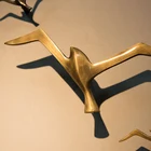 Роскошное подвесное украшение на стену из чистой меди в стиле ретро, украшение для бара, магазина, гостиной, подарок на день рождения, Морская Чайка