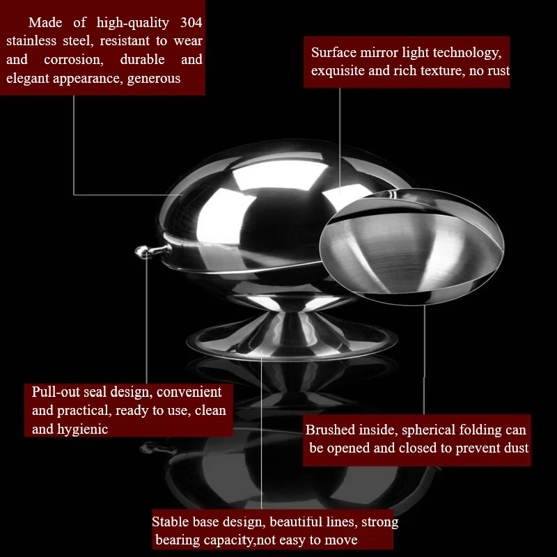 Коробочки для приправ Пылезащитная банка специй из нержавеющей стали горшок