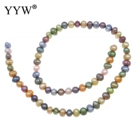 wholesale 5 6mm baroque freshwater pearl beads for diy jewelry making necklace bracelets mixed colors pearls beads hole 0 8mm
