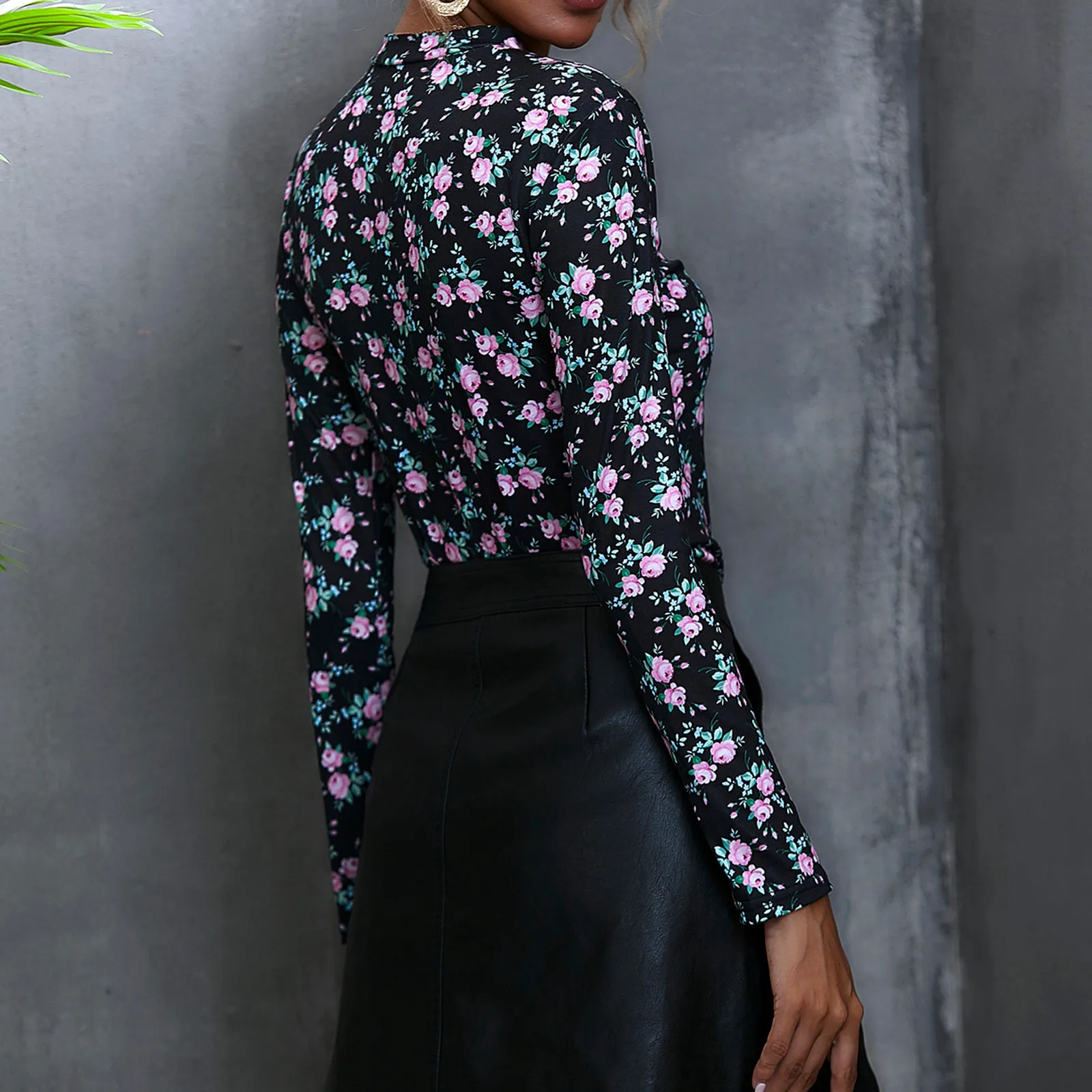 Новинка 2020 стильные и модные женские топы Повседневная Блузка с длинным рукавом