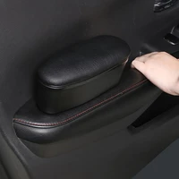 car armrest elbow support pad universal car door handrest support leather cushion with storage functional box car interior decor