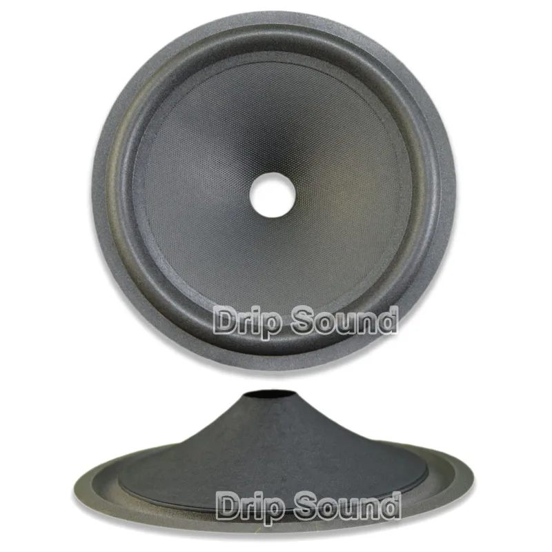 

2pcs 8" inch 195mm 25.5mm Core Speaker Cone Paper Basin Woofer Drum Paper Foam Edge Trumper Bass Repair Parts