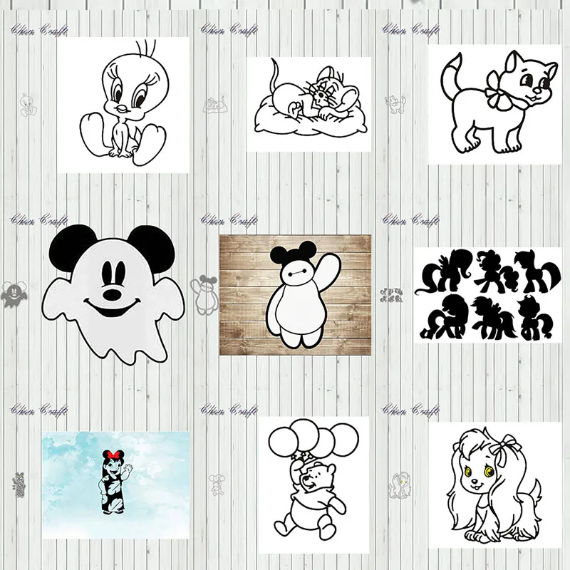 

Metal Cutting Dies Flowers and Animals For DIY Scrapbooking Album Embossing Paper Cards Decorative Crafts
