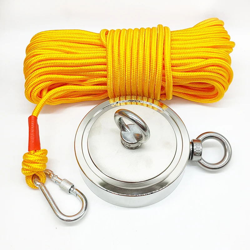 Рыболовный Магнитный комплект D135 мм с веревкой скребком пластиковый чехол d5.31