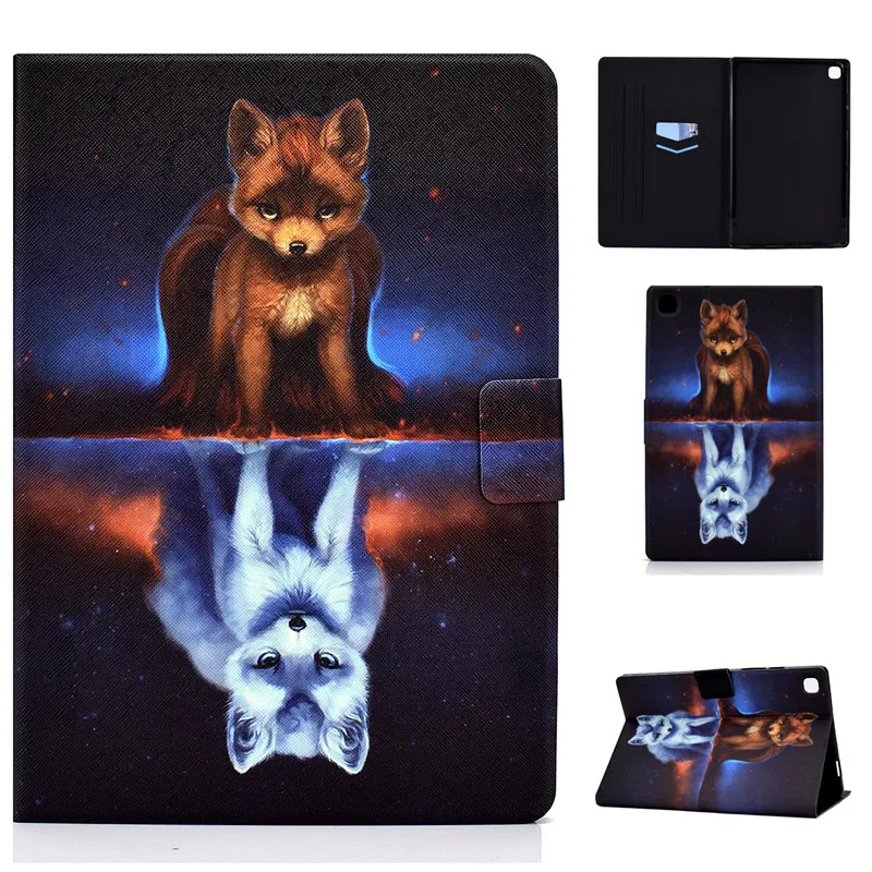 for Samsung Tab A7 T500 2020 Voltage PU Leather Fashion Pattern Funda pare Cover Galaxy A 7 T505 Tablet PC E-Book Case | Компьютеры и