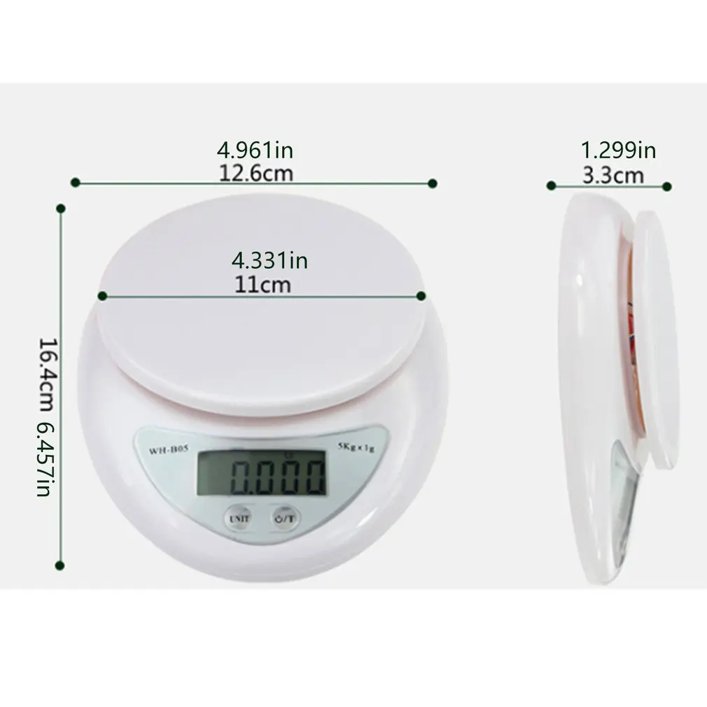 

Portable Digital Scale LCD Electronic Scales Steelyard Kitchen Scales Postal Food Balance Measuring Weight