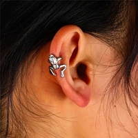 goth frog earrings for women girls piercing cute animal ear cuff clip on earrings cartilage ear ring jewelry metal earrings