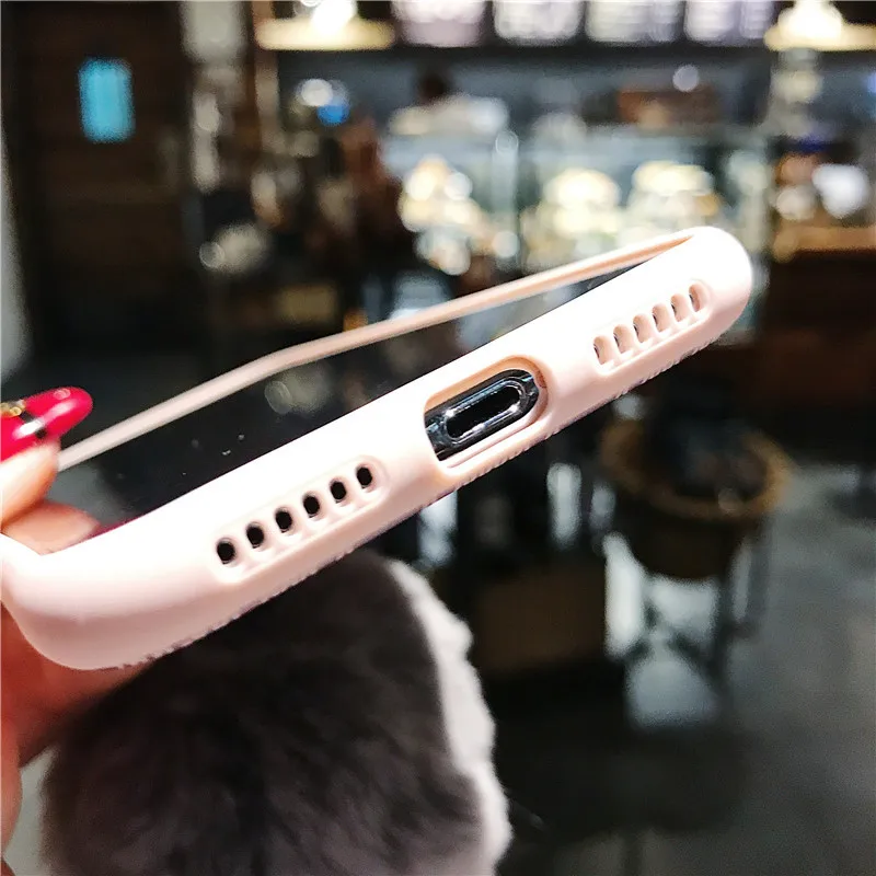 Чехол с рождественским мультяшным оленем для iphone XR XS Max X 5 5S SE милый плюшевый