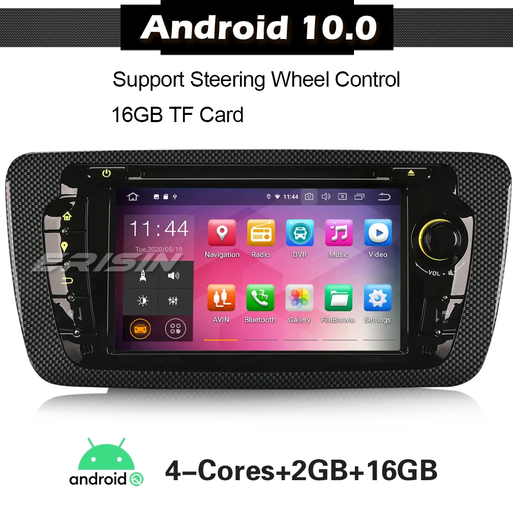 Автомагнитола SEAT IBIZA 2009 2013 радио Bluetooth GPS OBD DVD Android 10 SatNav головное устройство