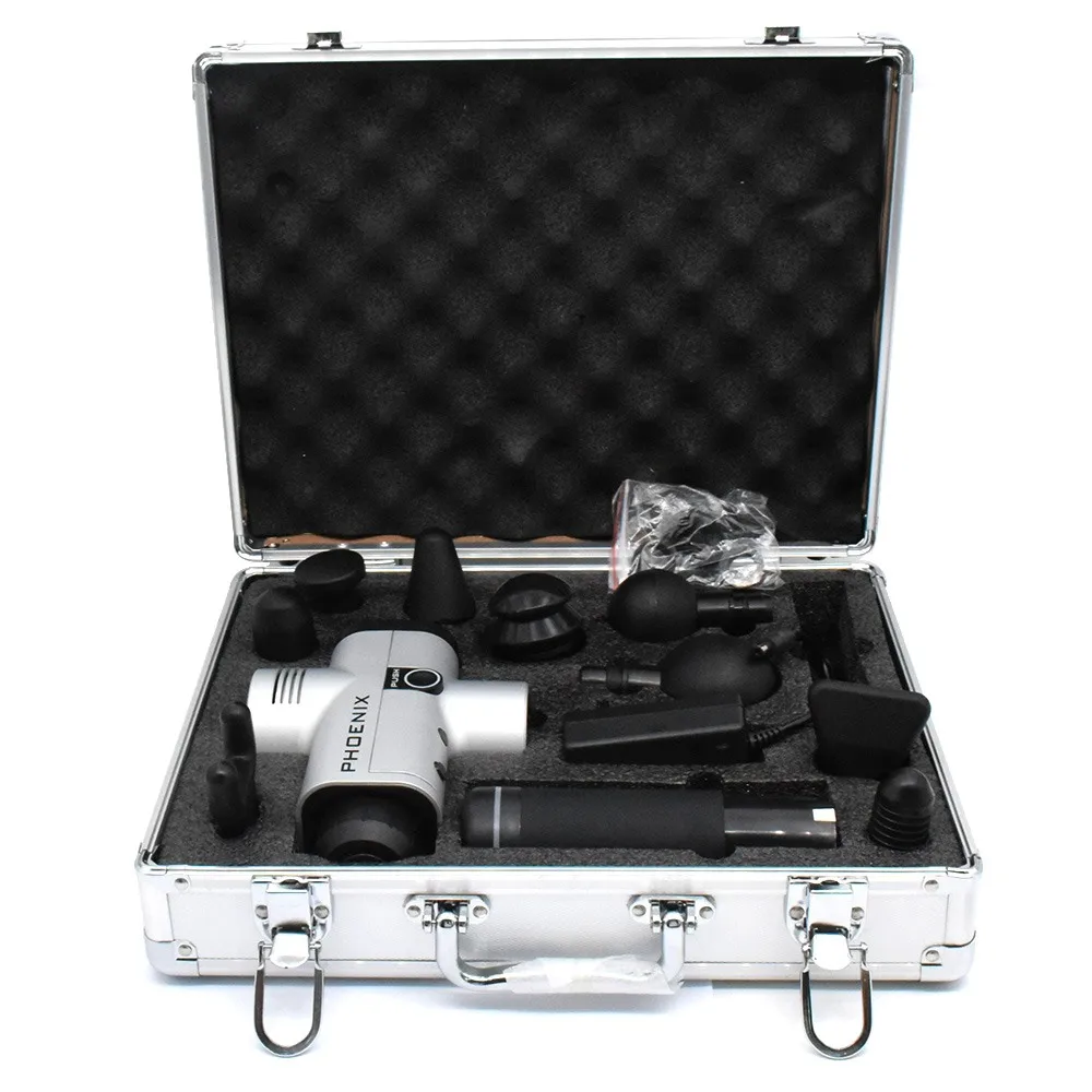 Пистолет для массажа мышц 24 В светодиодный с 4 головками | Мебель