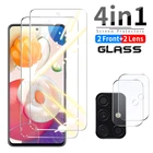 Защитное стекло 4 в 1 для Samsung Galaxy A51 A71 A41 A31 A72 A10 A70 A80 A90 A50 A52 A32 A12 A21S
