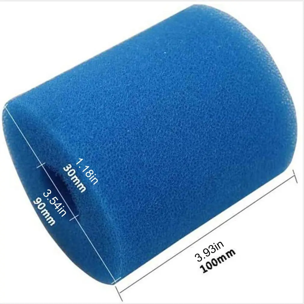 

2 pcs/set Swimming pool filter sponge Washable sponge filter Convenient design Reusable Easy to use Foam filter