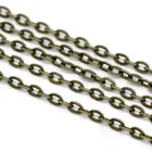DoreenBeads сплав на железной основе звено цепи фурнитура античная бронза цвет DIY Изготовление ожерелья браслеты ювелирные изделия подарок 3x2 мм, 10 м