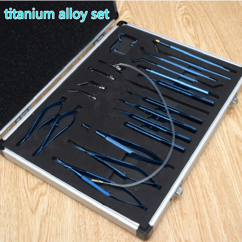 

21 шт. офтальмологические инструменты для микрохирургии косметологическая имплантация хирургии двойные веки ножницы интраокулярные линзы ...