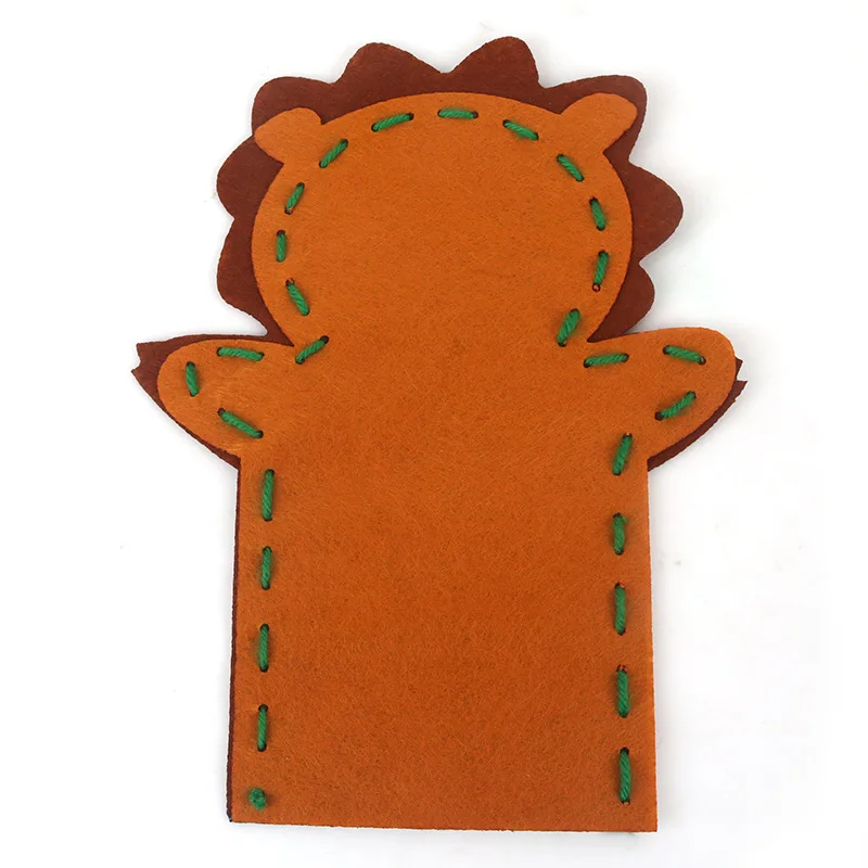 16pcs/Lot Hand Puppet Non-Woven Fabric DIY Children Arts Crafts Toys Cloth Handmade Animal Finger Storytelling Doll Handicrafts | Игрушки и