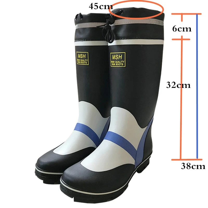 Outdoor Waterproof Fishing Shoes Rain Boots Men Women High Tube Non-slip Wearproof Wading Shoe Autumn Winter Warm | Спорт и