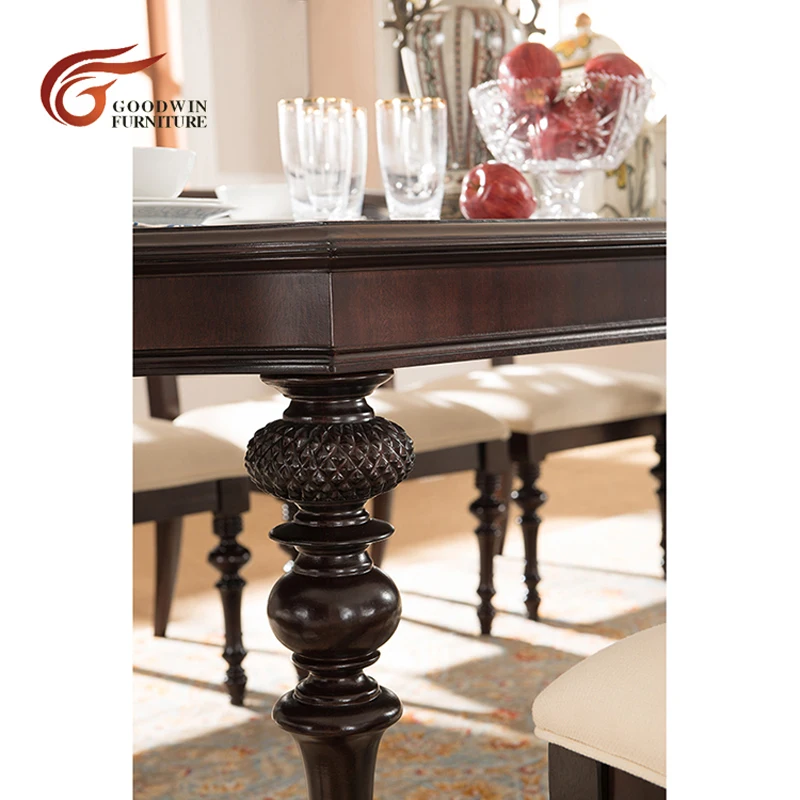 Dining Table 1.8M Деревянный обеденный столик с 8 стульями и стулья для столовой Современный WA420 - Цвет: Dining Table 1.8M