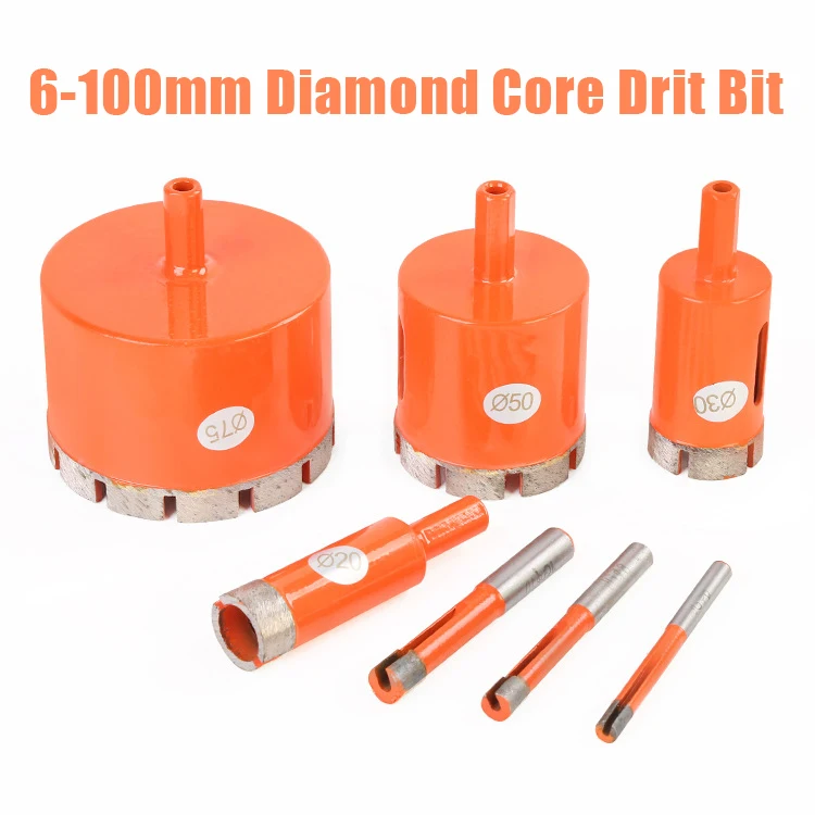 

6-100mm Marble Opener Diamond Core Bit Hole Saw Drill Bit for Marble Granite Brick Tile Ceramic Concrete Drilling Diamond Reamer