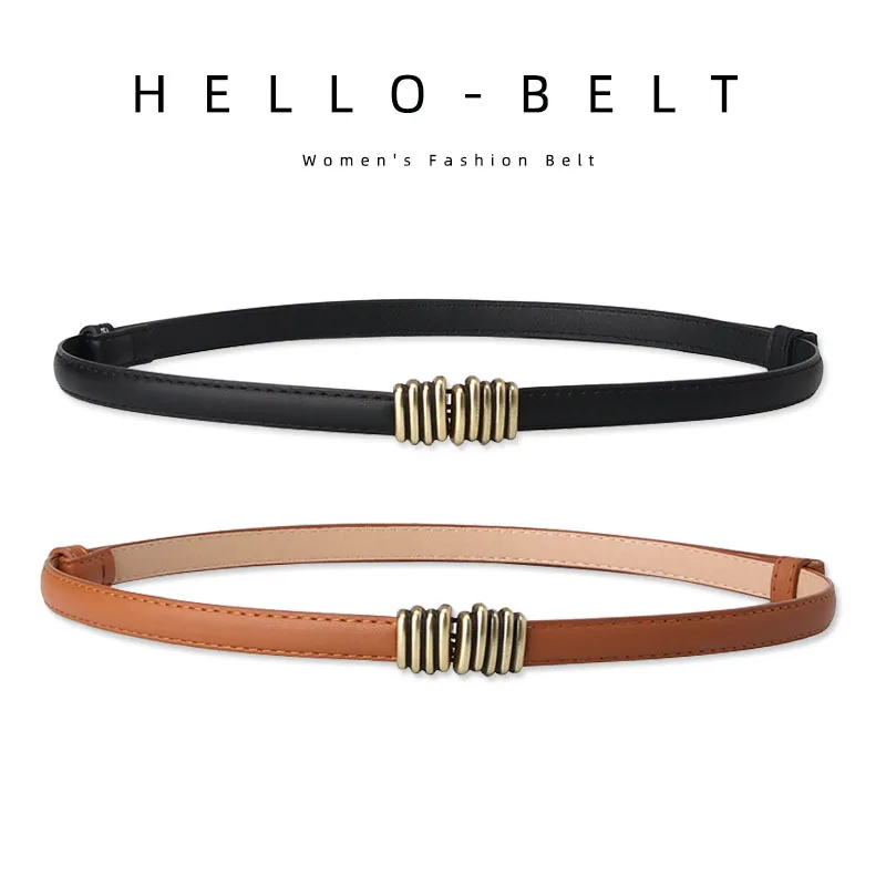 New Blossom Patent Leather Ladies Wild Decorative Small Belt Korean Decorative Belt Women's Belt