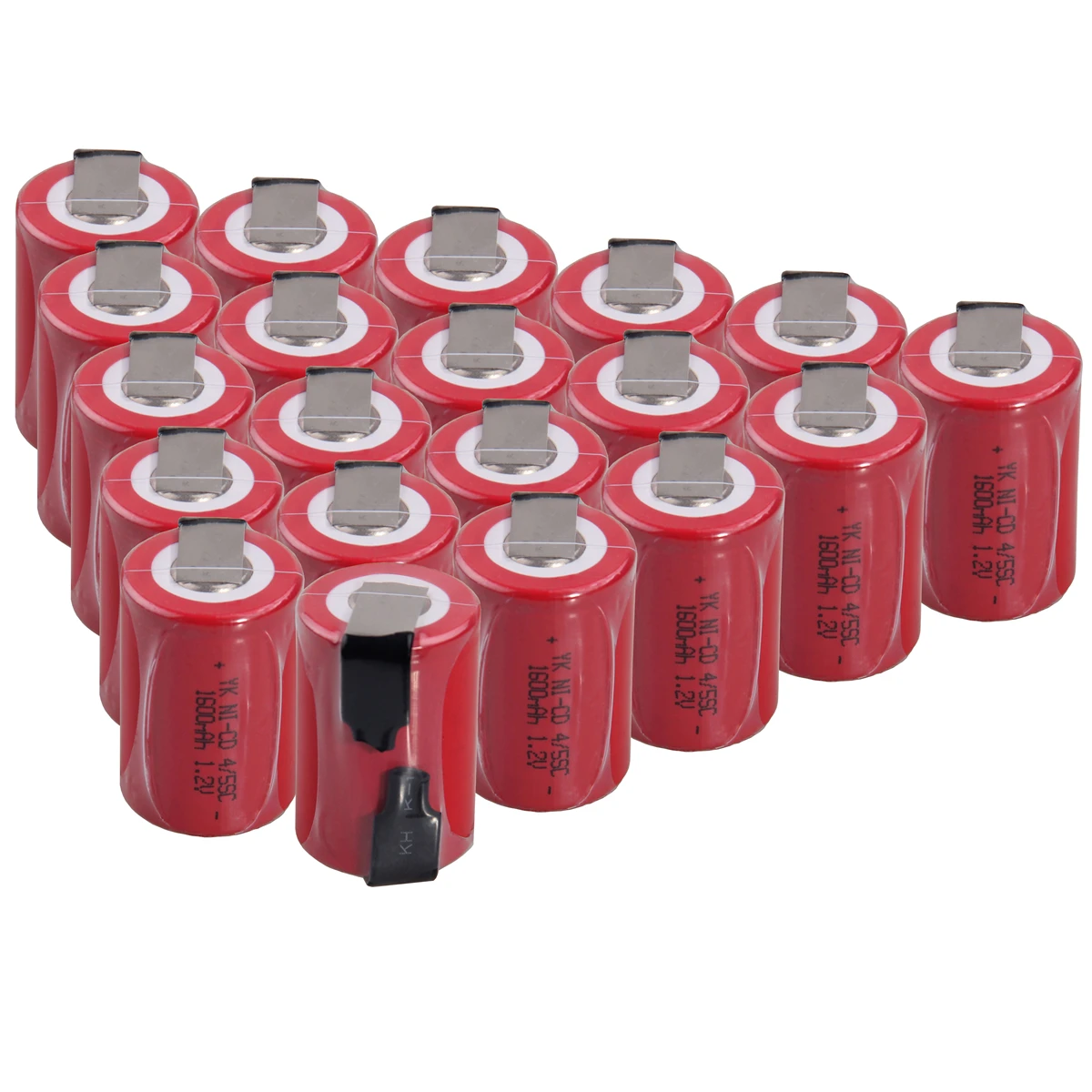 20 шт 4/5SC батареи 1 2 V SUBC перезаряжаемые высокого Слива 1600mah с вкладками цвет