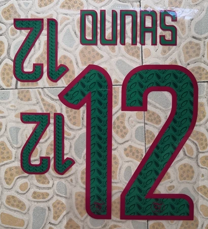 Затуплённый Algeria home OUNAS GUEDIOURA BENNACER BELAILI BOUNEDJAH MAHREZ ATAL FEGHOULI именной патч, значок - Цвет: Затуплённый